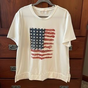 American flag short sleeve tee shirt XL